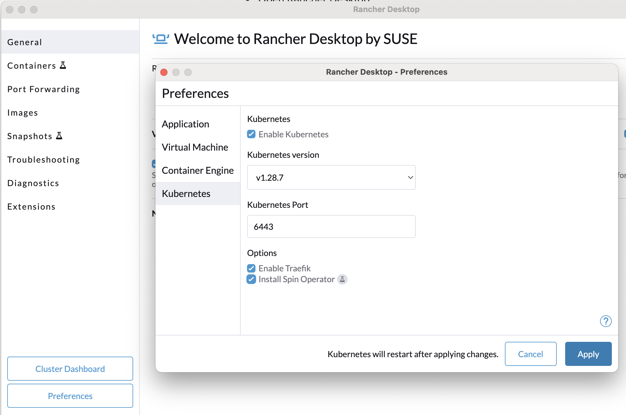 Rancher Spin Operator Config