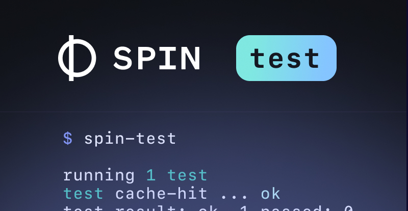 Announcing Spin Test